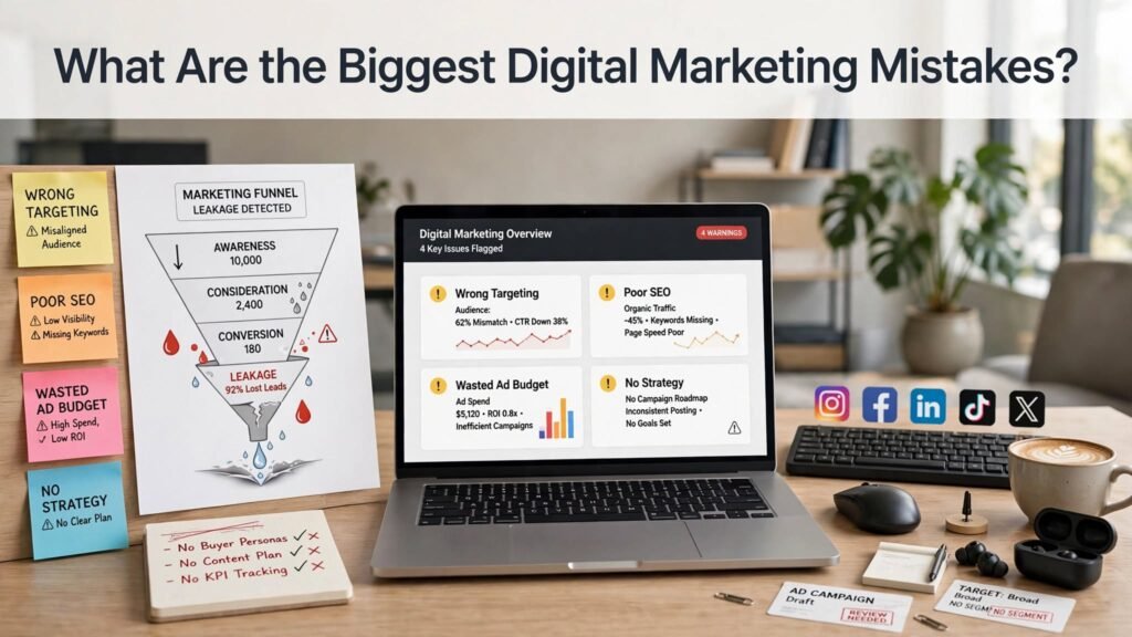 digital marketing mistakes 